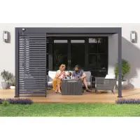 Pergola PANEL LAMELY zastínění fixní horizontální 1 m pro bioklimatickou Rojaplast (foto 194)
