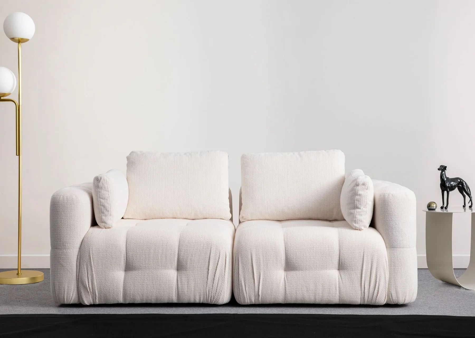 Pohovka dvoumístná AMARIS 2 Seater -White ASIRGROUP