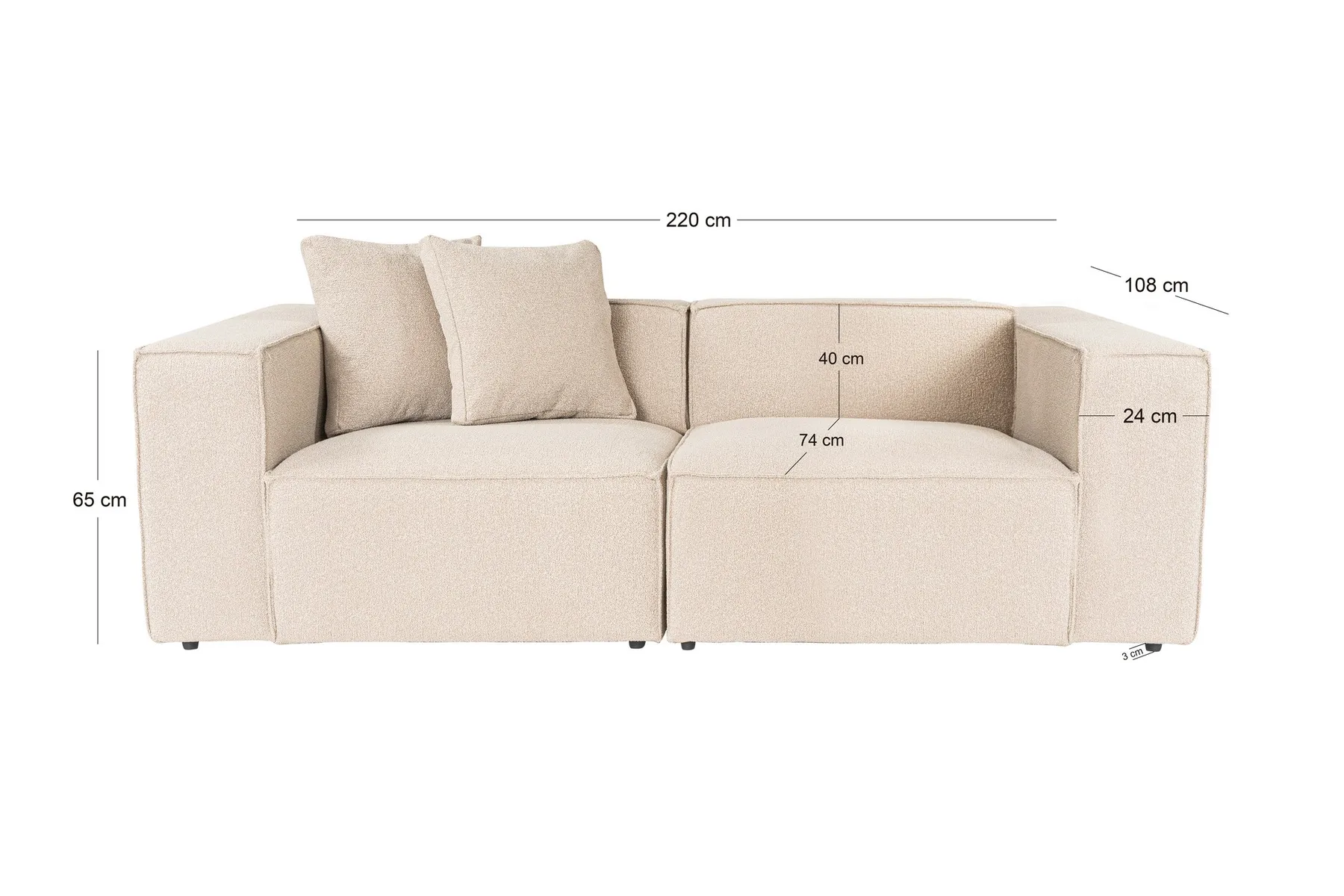 Pohovka dvoumístná LORA 2 Seater ASIRGROUP (foto 14)