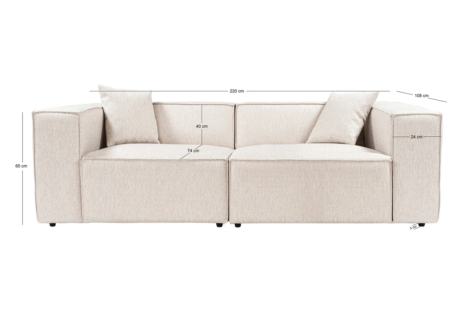Pohovka dvoumístná LORA 2 Seater ASIRGROUP (foto 32)
