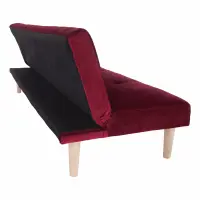 Pohovka rozkládací, bordó Velvet látka / dub, ALIDA Kondela (foto 12)