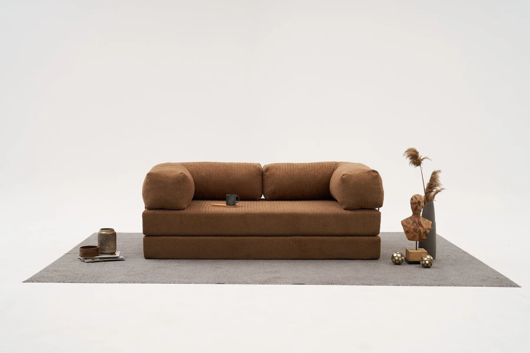 Pohovka trojmístná COMFORT Brown v2 ASIRGROUP