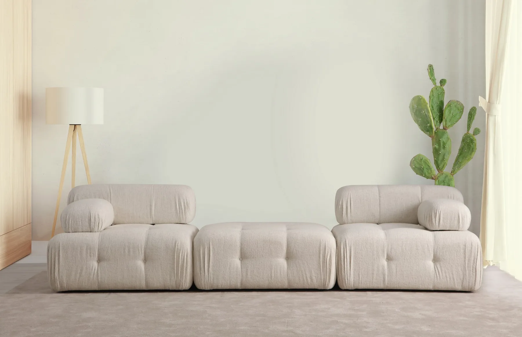 Pohovka trojmístná DOBLO 3 Seater ( L1-Pouffe-1R) ASIRGROUP