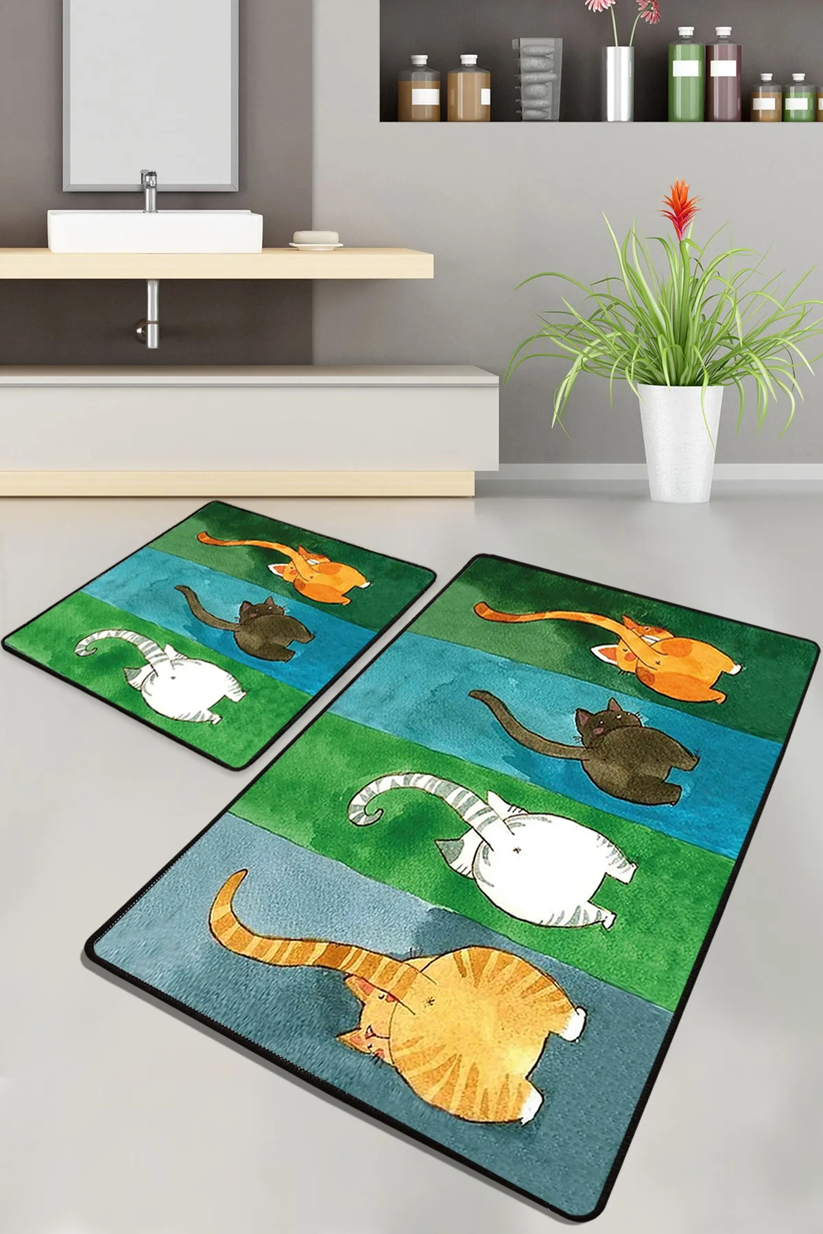 Předložka do koupelny GATTO (set 2 ks) ASIRGROUP