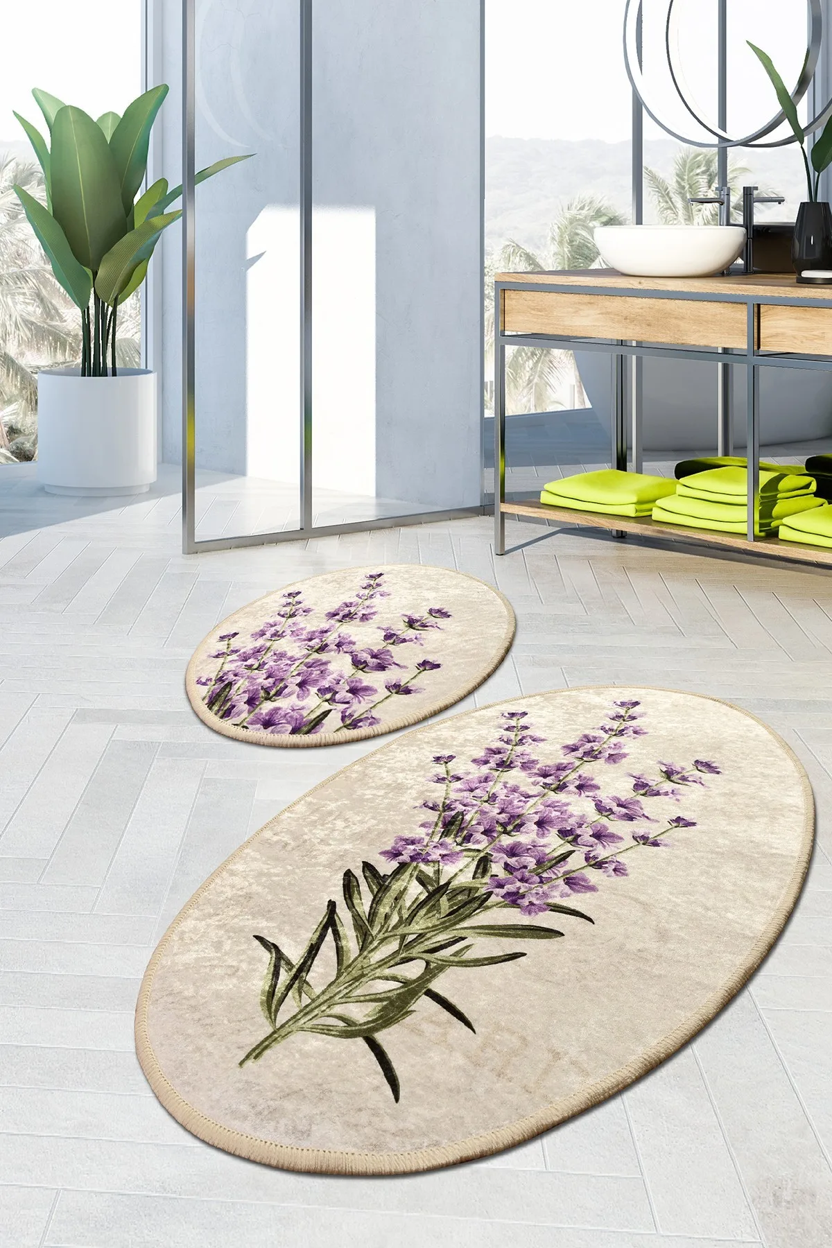 Předložka do koupelny LAVENDER (set 2 ks) ASIRGROUP