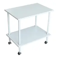 Příruční stolek, matná bílá, LABON Kondela