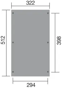 Přístřešek WEKA Dřevěný na auto 617 (3x5 m) Rojaplast (foto 8)