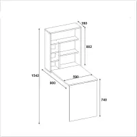 Psací stůl SEDIR ASIRGROUP (foto 14)