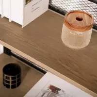Regál, černá/dub, KELER TYP 1 Kondela (foto 2)