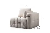 Rohová pohovka AMARIS 2 Seater With Pouffe ASIRGROUP (foto 6)
