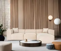 Rohová pohovka LORA (L1-O1-1R-POUFFE ) ASIRGROUP (foto 3)
