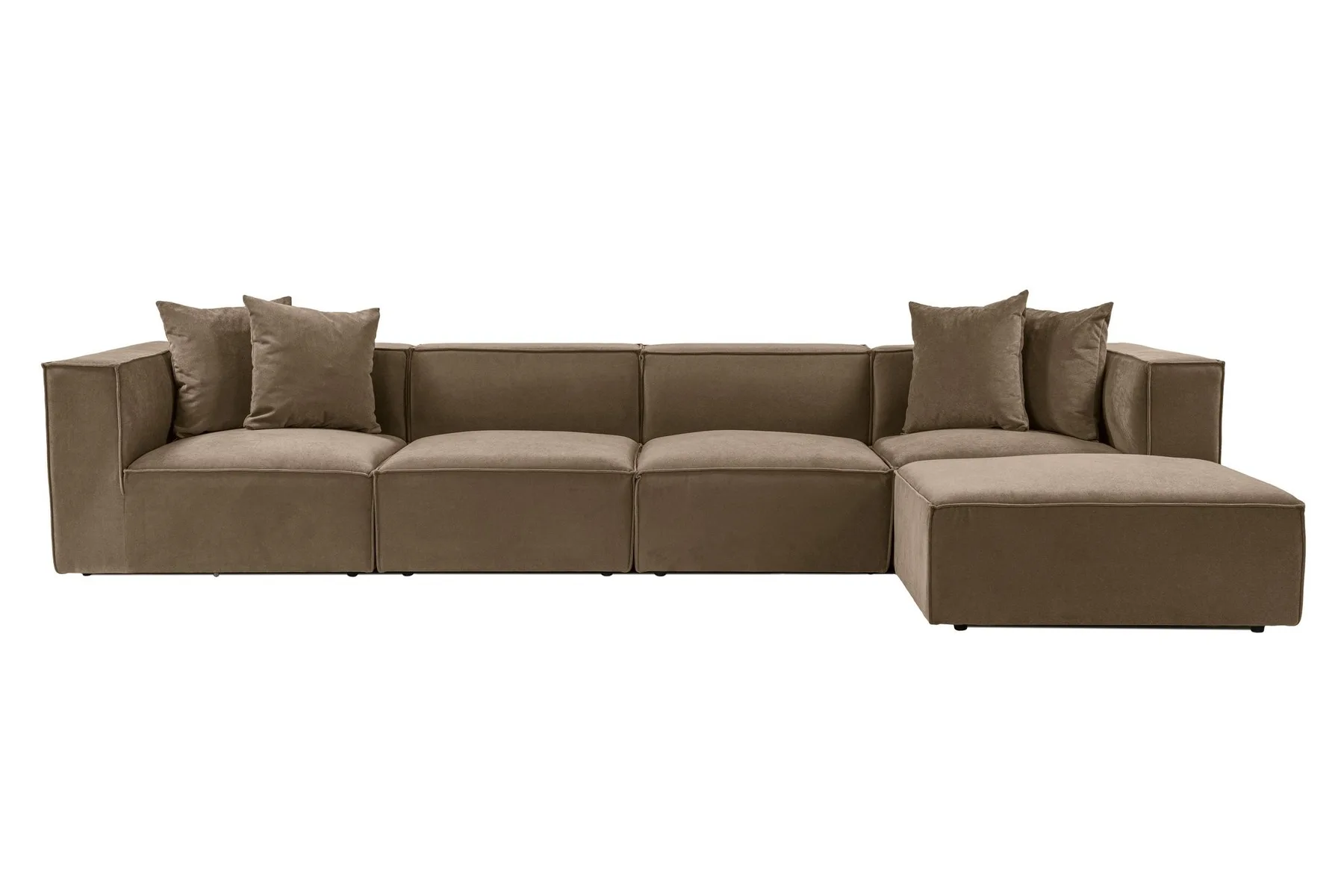 Rohová pohovka SORA (L1-O1-O1-1R-POUFFE ) ASIRGROUP