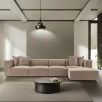 Rohová pohovka SORA (L1-O1-O1-1R-POUFFE ) ASIRGROUP (foto 624)