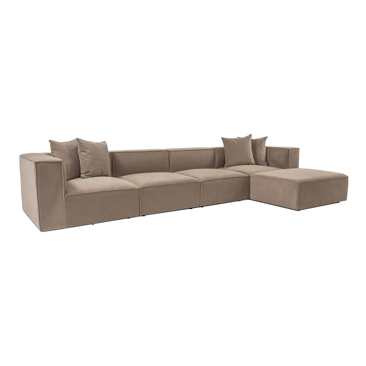 Rohová pohovka SORA (L1-O1-O1-1R-POUFFE ) ASIRGROUP (foto 626)