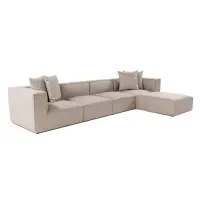 Rohová pohovka SORA (L1-O1-O1-1R-POUFFE ) ASIRGROUP (foto 897)