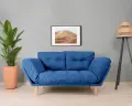 Rozkládací pohovka trojmístná NINA – Daybed / Modrá ASIRGROUP