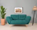 Rozkládací pohovka trojmístná NINA – Daybed / Zelená / Daybed / Petrol Green GR124 ASIRGROUP