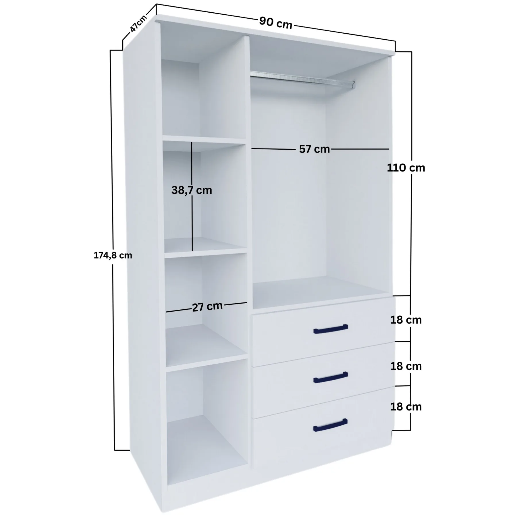 Šatní skříň EASY ASIRGROUP (foto 17)