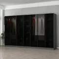 Šatní skříň KALE – Antracitová / Černá / 6095 ASIRGROUP