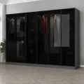 Šatní skříň KALE – Antracitová / Černá / 6092 ASIRGROUP