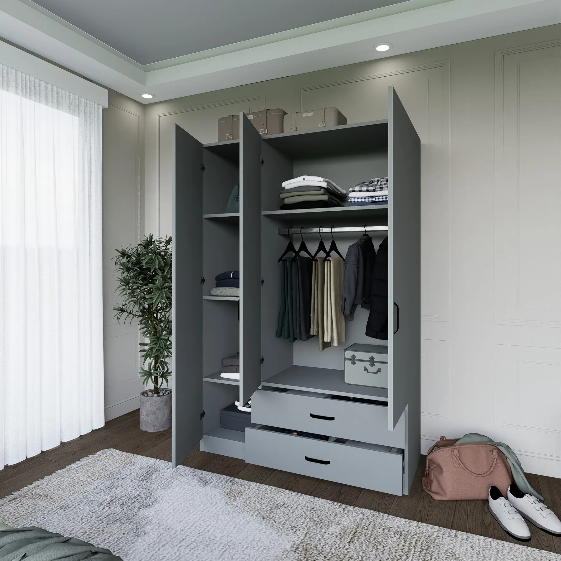 Šatní skříň YAMAN 1dveřová ASIRGROUP (foto 761)