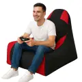 Sedací vak XXL – Gamer / Červená / Černá ASIRGROUP