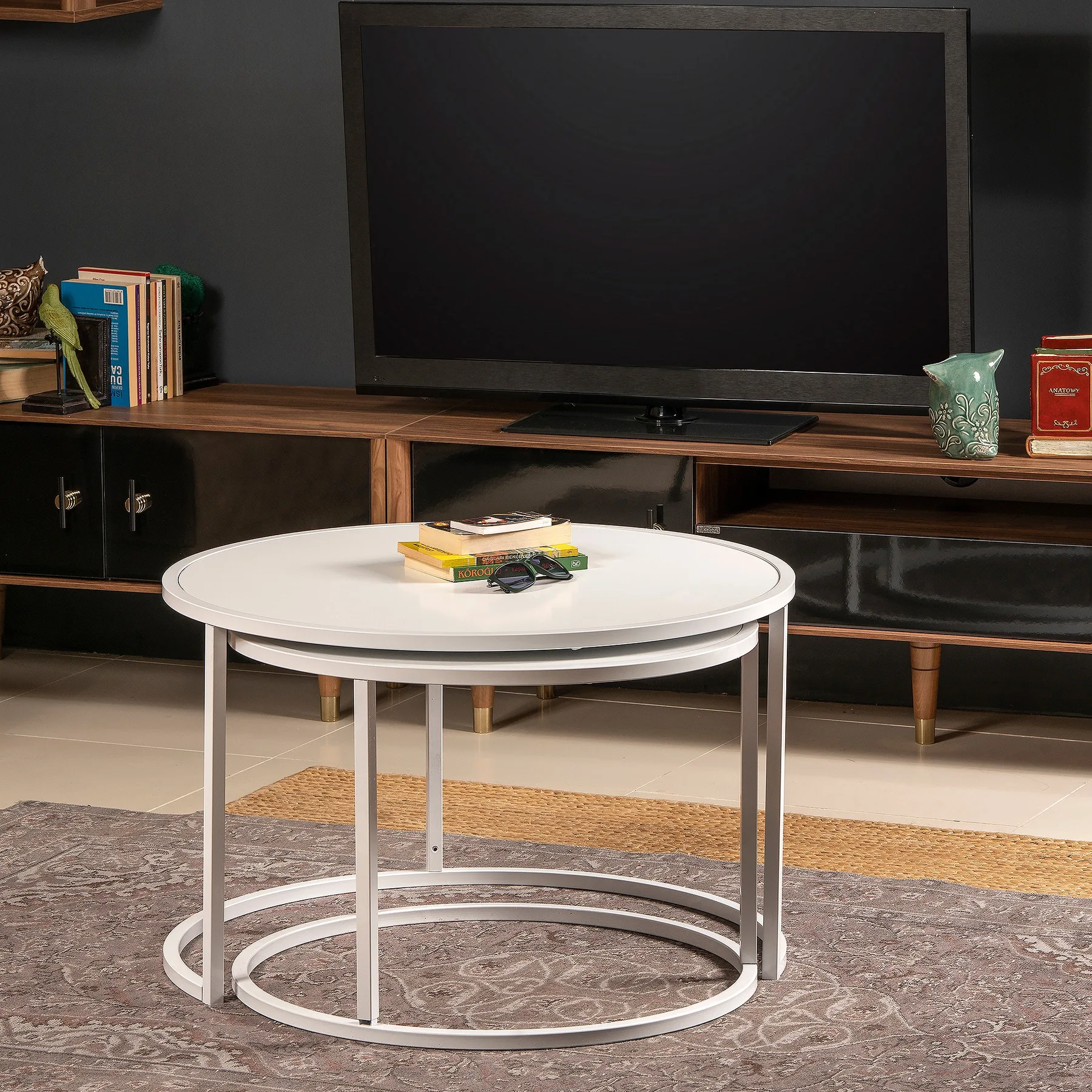 Set odkládacích stolků TAMBUR (set 2 ks) ASIRGROUP