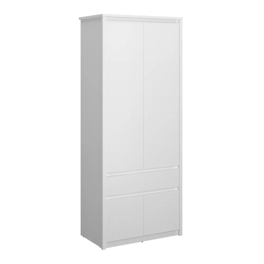 Skříň 4D1S, bílá, ERODIN Kondela