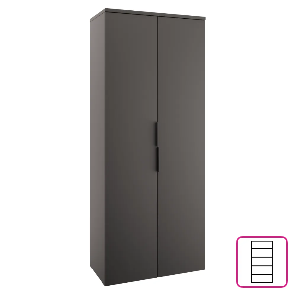 Skříň, antracit, ADAPO ADP01 Kondela