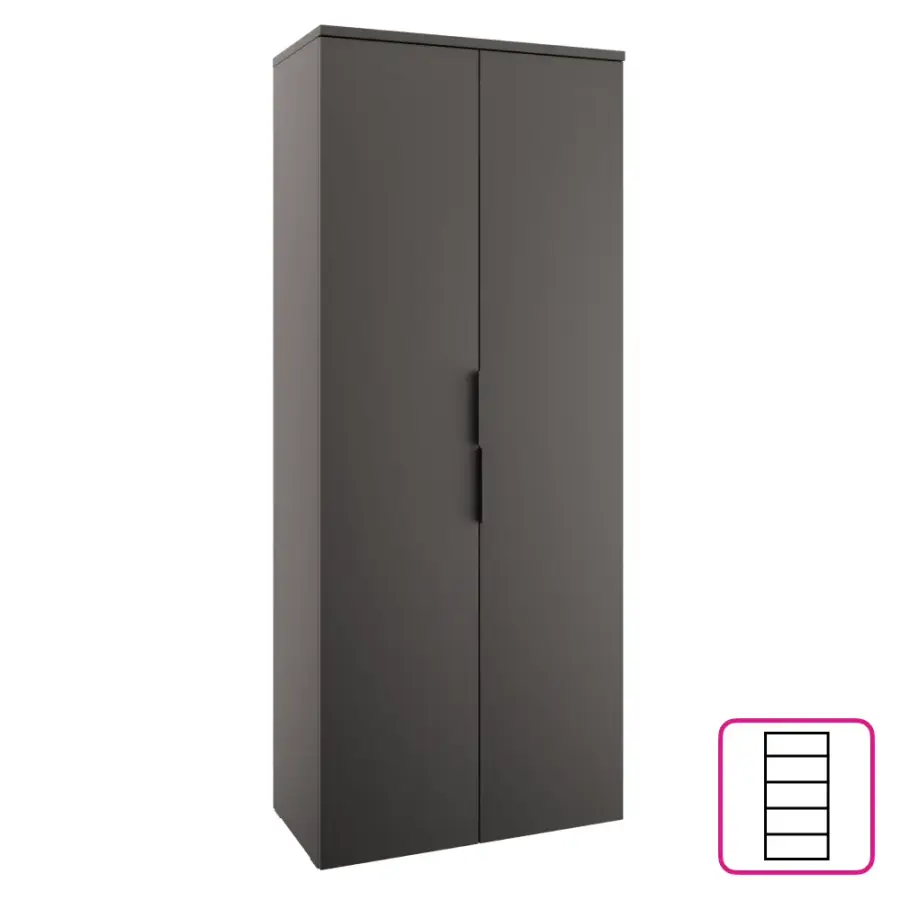 Skříň, antracit, ADAPO ADP01 Kondela