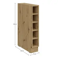 Spodní policová skříňka, dub artisan, FRISBO/ARSANY 15 D OTW BB Kondela (foto 2)