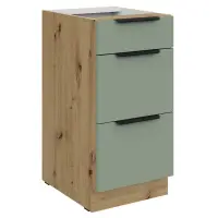 Spodní skříňka, aquamarine/dub artisan, ARSANY 40 D 3S BB Kondela