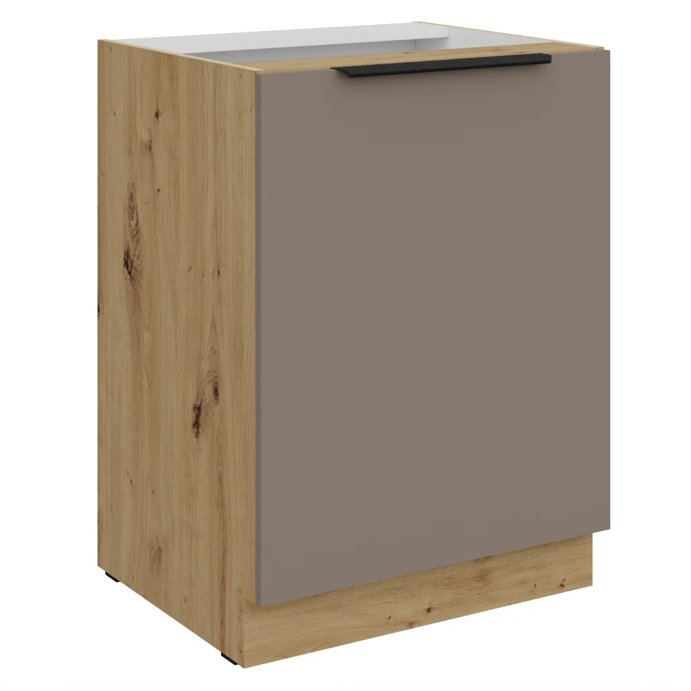 Spodní skříňka, sandgrau/dub artisan, FRISBO 40 D 1F BB Kondela