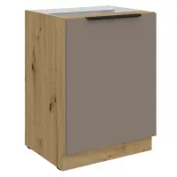 Spodní skříňka, sandgrau/dub artisan, FRISBO 40 D 1F BB Kondela