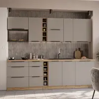 Spodní skříňka, sandgrau/dub artisan, FRISBO 40 D 1F BB Kondela (foto 5)