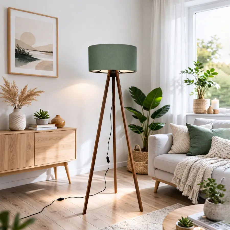 Stojací lampa AYD – Hnědá ASIRGROUP