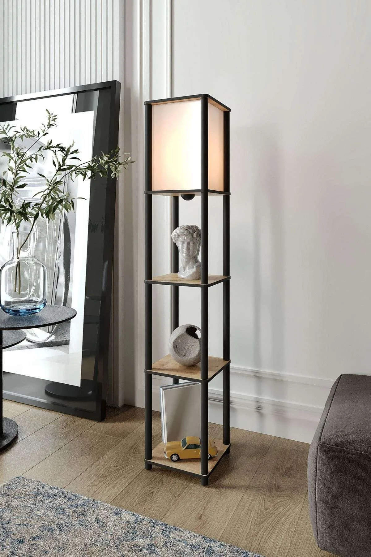Stojací lampa TIERSHELFLAMPZ3 ASIRGROUP