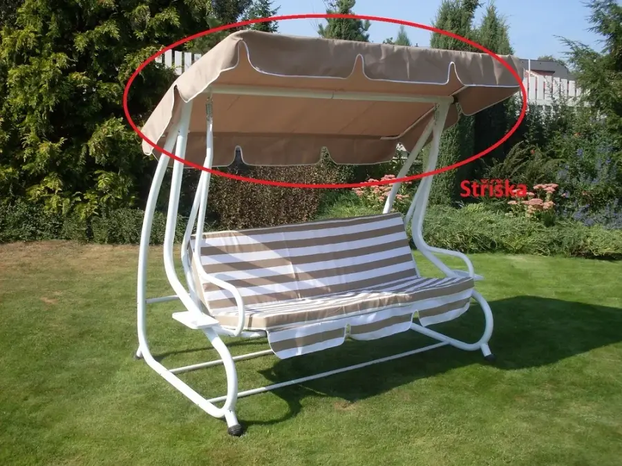 Stříška DE LUXE houpačce Rojaplast