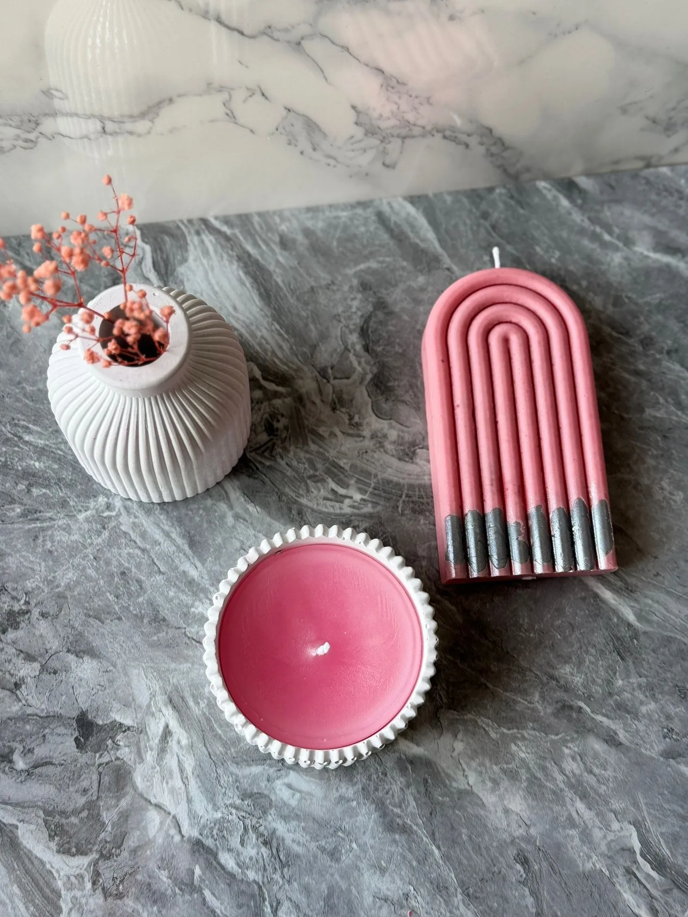 Svíčka GLAMOUR Candle 14ST (set 3 ks) ASIRGROUP
