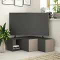 TV stolek COMPACT – Antracitová / Hnědá ASIRGROUP