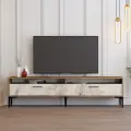 TV stolek ISTANBUL – Ořech / Bílá / 2 ASG-845HCT5517 ASIRGROUP