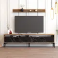 TV stolek ISTANBUL – Ořech / Černá ASIRGROUP