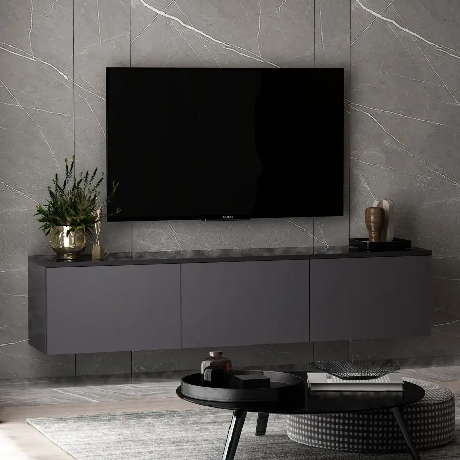 TV stolek NEON – Antracitová ASIRGROUP