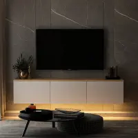 TV stolek NEON White v2 ASIRGROUP (foto 2)