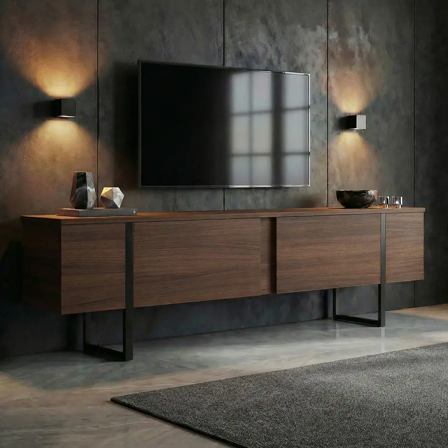TV stolek ONERA – Antracitová / Černá ASIRGROUP