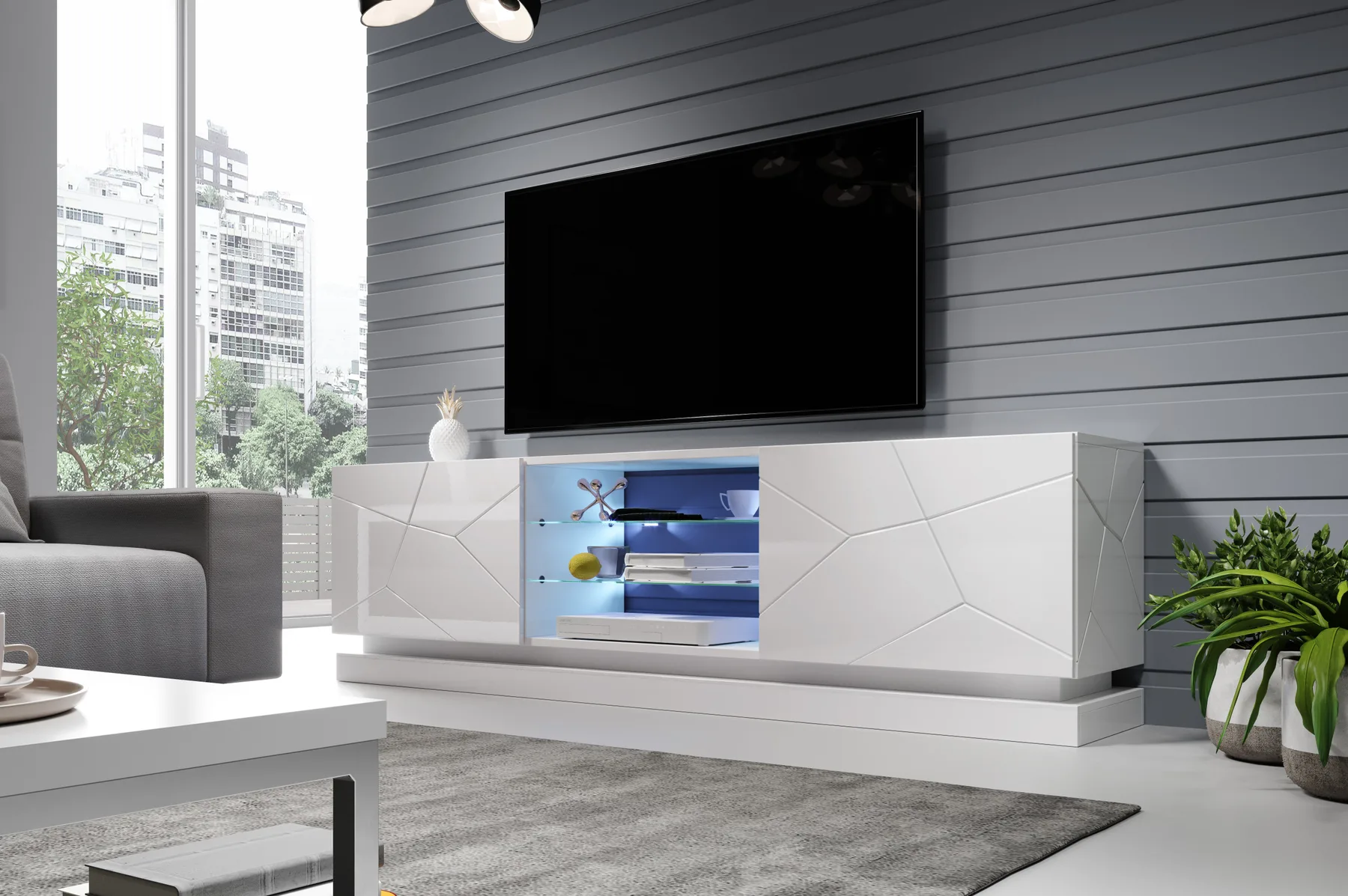 TV stolek QIU 200 cm Halmar