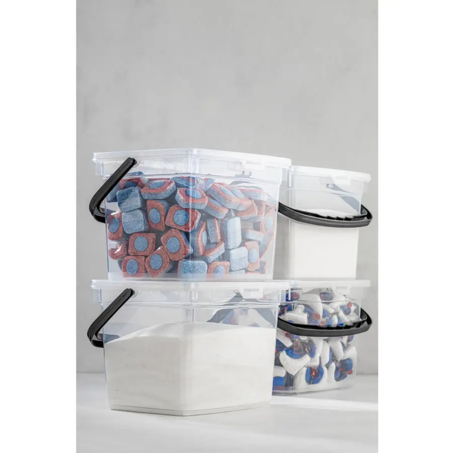 Úložný box KARE4LDTRJN4LU (set 4 ks) – Set 4 ks / Antracitová ASIRGROUP