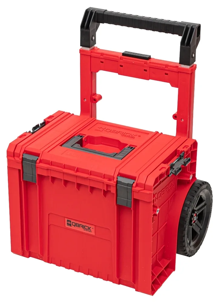 Úložný box QBRICK SYSTEM PRO HD Cart 2.0 Red Ultra na nářadí s kolečky Rojaplast