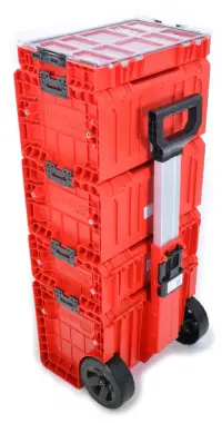 Úložný box QBRICK SYSTEM PRO HD Cart 2.0 Red Ultra na nářadí s kolečky Rojaplast (foto 29)