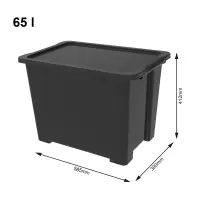 Úložný box ROTHO EVO EASY BLACK Rojaplast (foto 63)